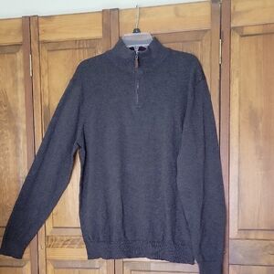 Mark Law NWT Men's Black Zip Up Sweater Sz XL